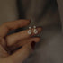 S925 Sterling Silver 14k Gold Plated Pearl Stud Earrings Water Drop Shiny Zircon Exquisite Earrings for Women Wedding Jewelry - Touchy Style