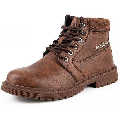 Waterproof Work &amp; Safety Boots Men Leather Boots Indestructible Male Work Shoes Men Winter Boots Safety Shoes Men Steel Toe Shoe - Touchy Style