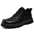New Genuine Leather Men Boots Cow Leather Upper Durable Sole Lace up Autumn Winter Boots Daily Leisure Outdoor Shoes For Man - Touchy Style
