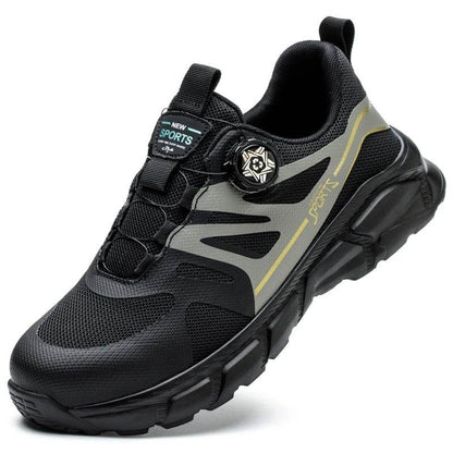 Rotating Button Men Shoes Security Sneakers Steel Toe Shoes Puncture-Proof work Shoes Anti-smash Sport Safety Shoes Protective - Touchy Style