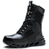 Safety Boots Men Puncture-Proof Work Boots Steel Toe Shoes Mid-Calf Boots Outdoors Combat Boots Protective Shoes Indestructible - Touchy Style