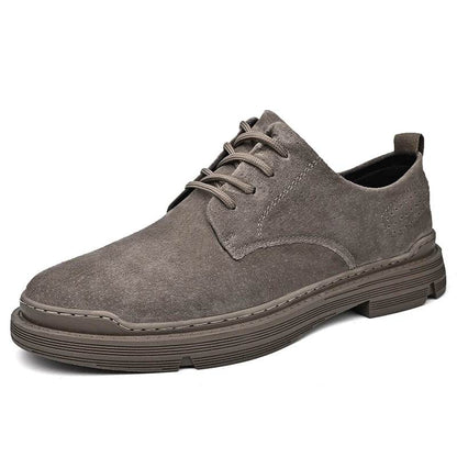 Retro Genuine Leather Men Shoes Casual Non Slip Wear Resistant Suede Leather Shoes Men Breathable Daily Business Shoe Hot Sale - Touchy Style