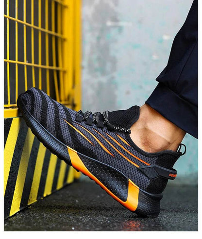 Large Size 49 50 Safety Shoes For Men Women Work Shoes Anti-smash Anti Puncture Protective Shoes Steel Toe Sneakers Men Shoes - Touchy Style
