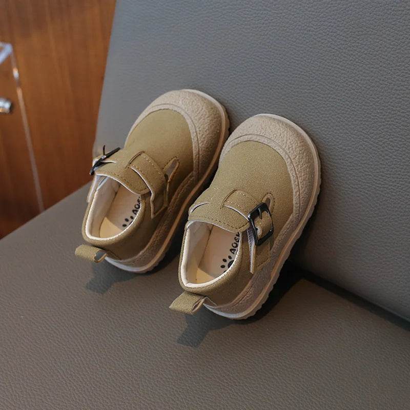 2024 Retro Baby Boys Leather Shoes Shallow Toddler Girls Leisure Wedding Shoes Infant First Communion Party Baptism Shoes H03031 - Touchy Style