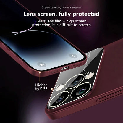 Luxury Matte Magnetic For Magsafe Cases For iPhone 15 14 12 11 13 Pro Max Plus Accessories Wireless Charge Lens Protector Cover
