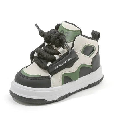 Trendy Basktball Shoes for Children Durable Non-slip High Top Mix Color tenis Shoes Kids Student Flat Heel Sport Sneakers G10301 - Touchy Style