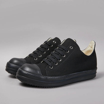 Brand Casual Low Top Men Shoe Quality Black Fashion Designer Canvas Laces Roman-Style Street Luxury Flat Platform Women Sneaker - Touchy Style