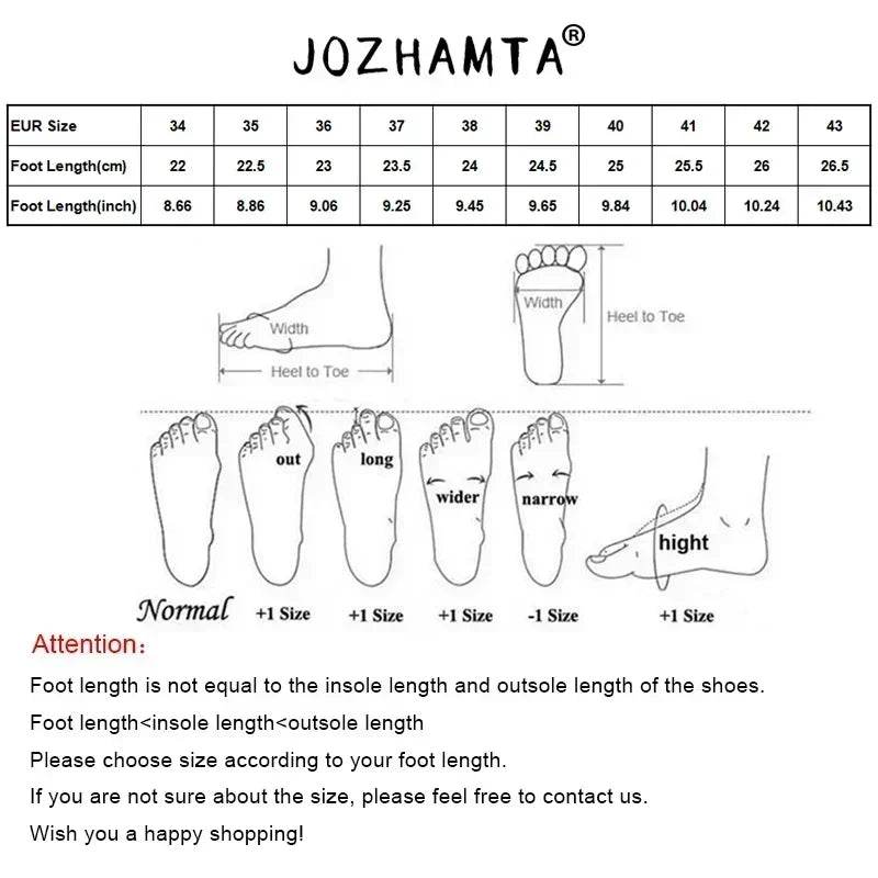 JOZHAMTA Size 32-44 Women Vintage Ankle Boots Genuine Leather Slip-On Chunky Heels Western Boots Fall Winter 2025 Fashion Boots - Touchy Style