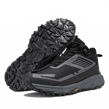 Baasploa Men Outdoor Boots Ankle Leather Waterproof Hiking Shoes Male Winter Plush Warm Casual Sneakers Antiskid Cotton Shoes - Touchy Style
