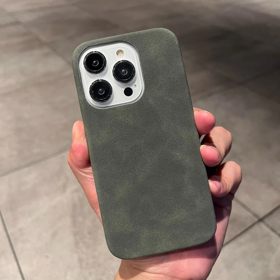 Phone Case For iPhone 16 15 14 13 12 11 Pro Max Plus Suede Leather Cases Matte Silicone Soft Shockproof Cover Fashion