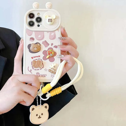 Fashion Hand Strap Lanyard Protective Cover for iPhone 11 12 13 14 15 Pro Max Anti Fall Back Case for iPhone 14 Pro Max 13 Pro