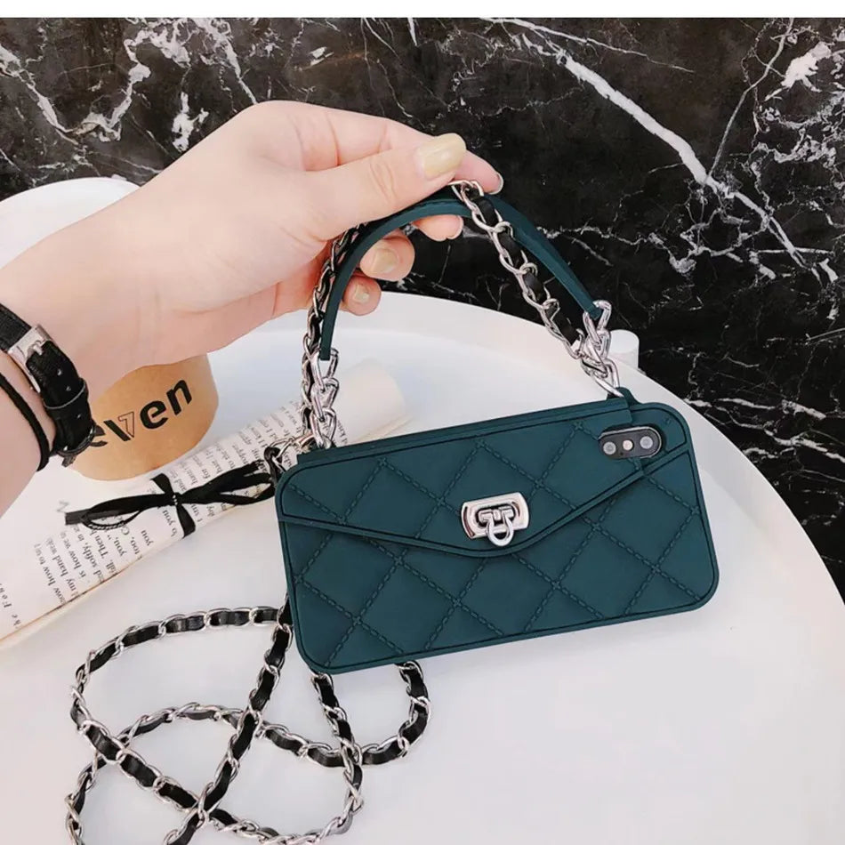 Cute Phone Cases For iPhone 13 12 11 Pro Max 6 7 8 Plus X XR XS Max Handbag Wallet A