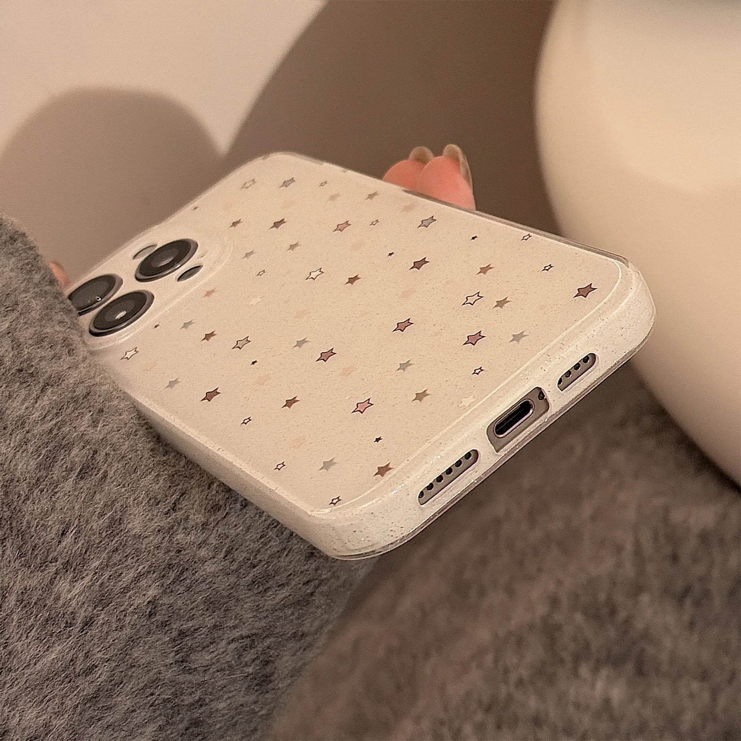 Cute Phone Cases For iPhone 16, 15, 14, 13, 12 Pro Max - Fairy Starry Sky - Glitter Art Back Cover - IC9340 - Touchy Style