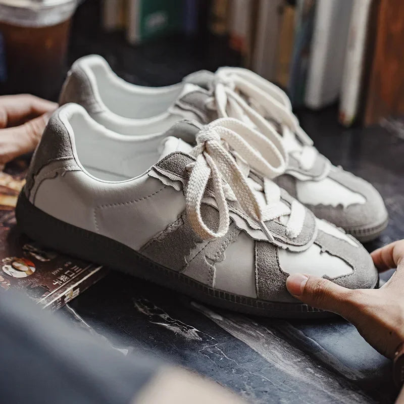 Maden 2024 NEW Styles Vintage De Training Shoes for Men Summer Casual Sneakers Gray Flat Heel Shoes Splice Versatile Shoes