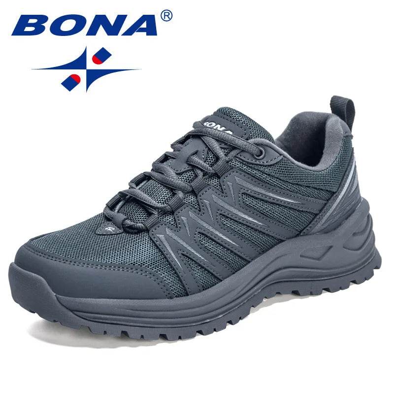 BONA 2022 New Designers Hiking Shoes Outdoor Mountain Boots Men Climbing Shoes Walking Footwear Man Zapatos De Hombre Comfort - Touchy Style