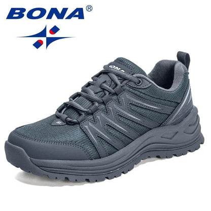 BONA 2022 New Designers Hiking Shoes Outdoor Mountain Boots Men Climbing Shoes Walking Footwear Man Zapatos De Hombre Comfort - Touchy Style