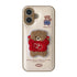 Cute Phone Cases For iPhone 16 Pro Max, 15, 13, 14 - Embroidered Heart & Bear Pattern - Leather Cover - PC1421 - Touchy Style