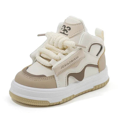 Trendy Basktball Shoes for Children Durable Non-slip High Top Mix Color tenis Shoes Kids Student Flat Heel Sport Sneakers G10301 - Touchy Style