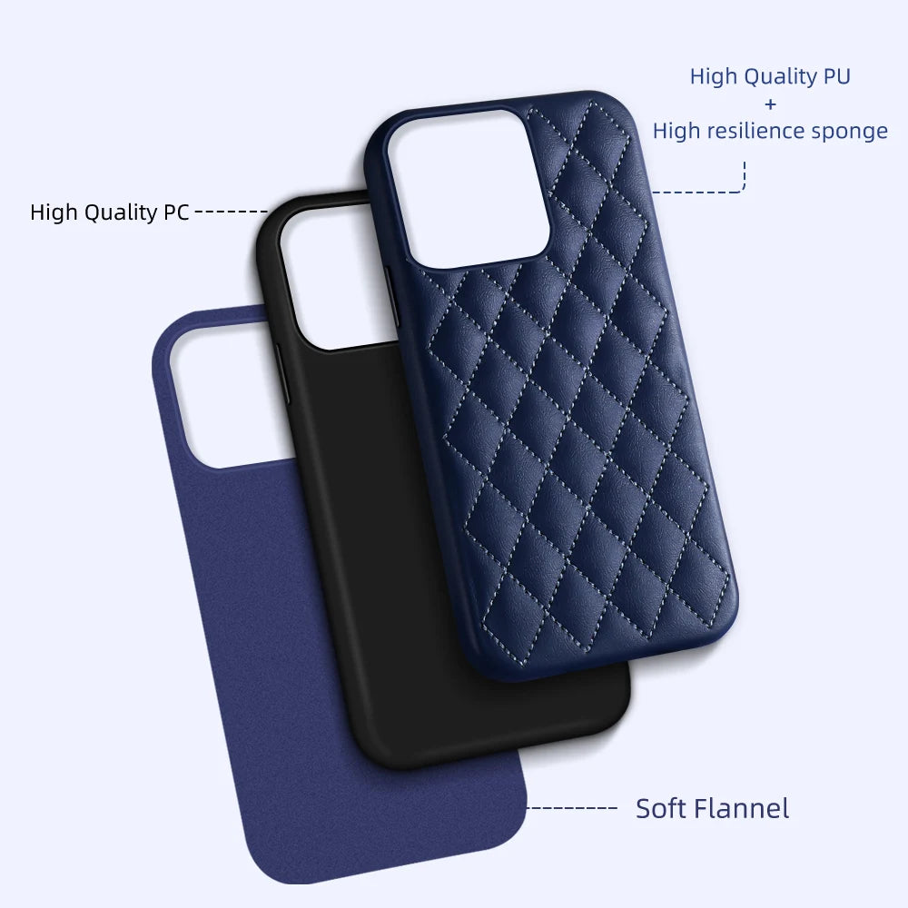 Clearance Sale Leather For Magsafe Case For iPhone 13 Pro Max 13Pro 13 mini Women Fashion Magnetic Stitching Luxury Back Cover
