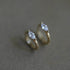 925 Sterling Silver Plated 14K Gold Geometric Zircon Earrings for Women Simple Elegant Exquisite Ear Accessories - Touchy Style