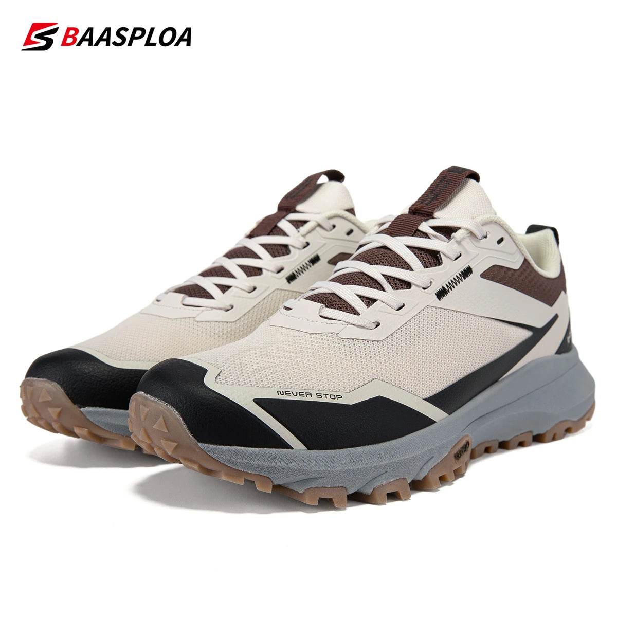 Baasploa Men Outdoor Shoes Non-Slip Wear-Resistant Walking Breathable Men Walking Shoes Brand Comfortable Men Sneakers - Touchy Style