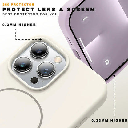 New Magnetic Lanyard Phone Case For iPhone 15 14 16 Plus 11 12 13 16 Pro Max Magsafe Liquid Silicone Strap Protector Soft Cover