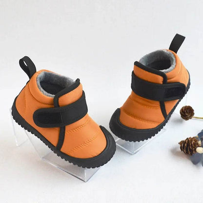 2024 Winter Kids Snow Boots Infant Baby Girl Shoes Cotton Plush Warm Toddler Sneakers Fashion Boys Short Boots Non-Slip E09292 - Touchy Style