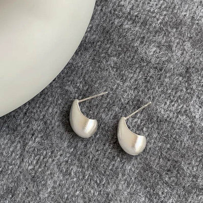 925 Sterling Silver Water Drop Earrings Charm Jewelry - Geometric Design - E7020 - Touchy Style