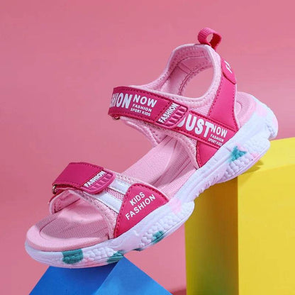 Summer Brand Non-slip Beach Shoes Children Sandals Girls Casual Shoes Kids Flowers Princess Flat Shoes Size 29-38 - Touchy Style
