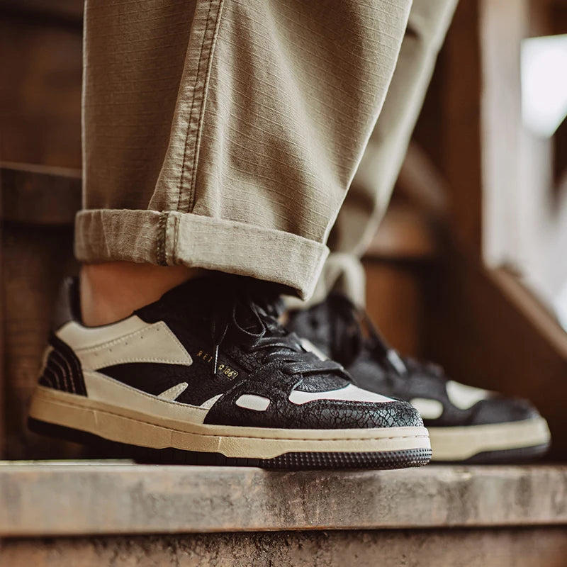 Maden Vintage Color-Block Skate Shoes Men&