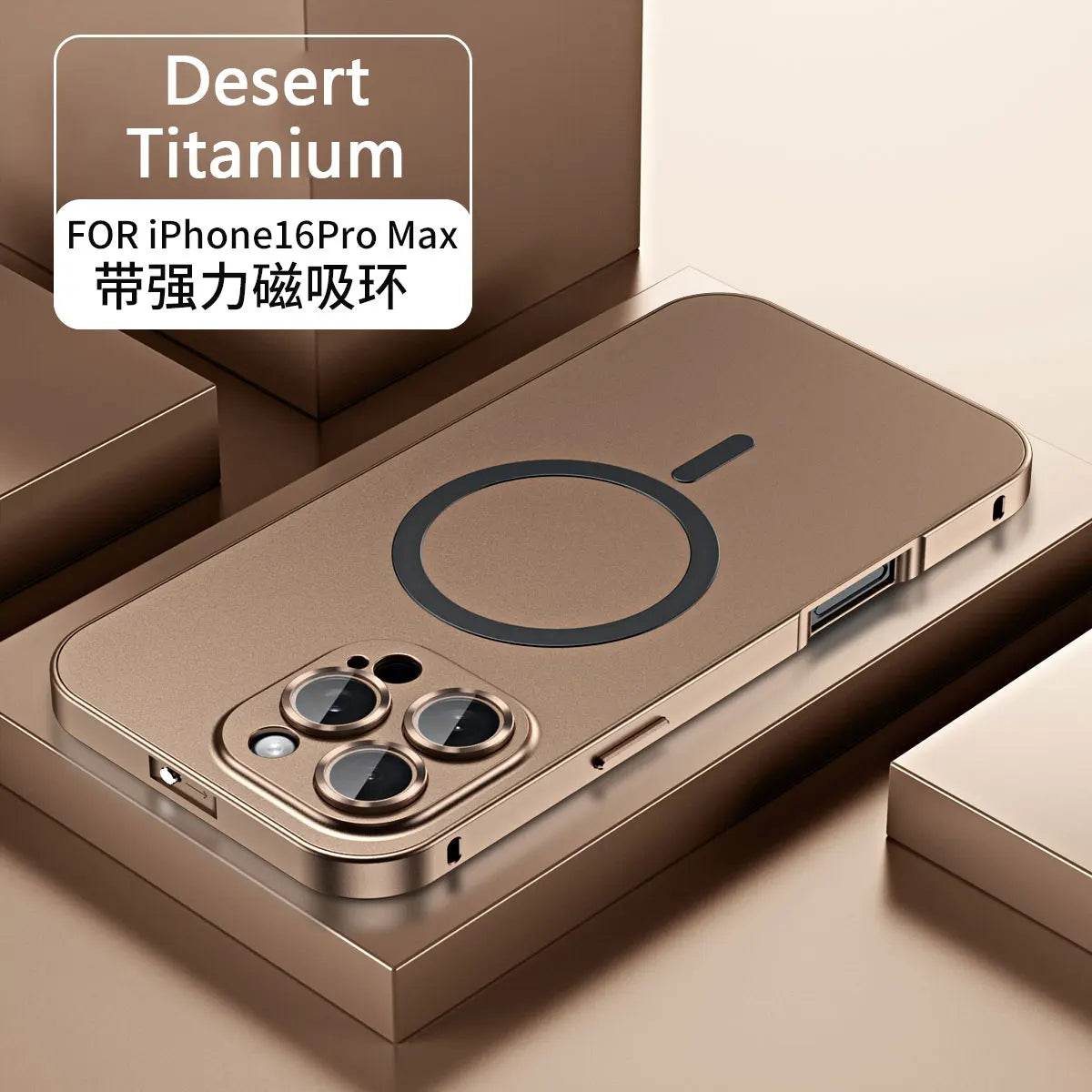 Metal Frame Phone Case For Iphone 13 12 14 15 16 Pro Max Plus Luxury Aluminum PC Back Panel Phone Cover For IPHON 15 16 Promax - Touchy Style