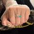 PANJBJ 925 Sterling Silver Blue Zircon Ring For Women Water Drop Versatile Design Fashion Versatile Jewelry Gift Dropshipping - Touchy Style