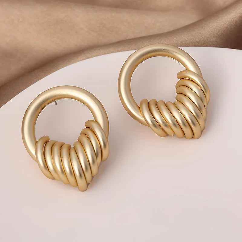 Drop Earrings Charm Jewelry - Round Geometry - GTLE9409 - Touchy Style