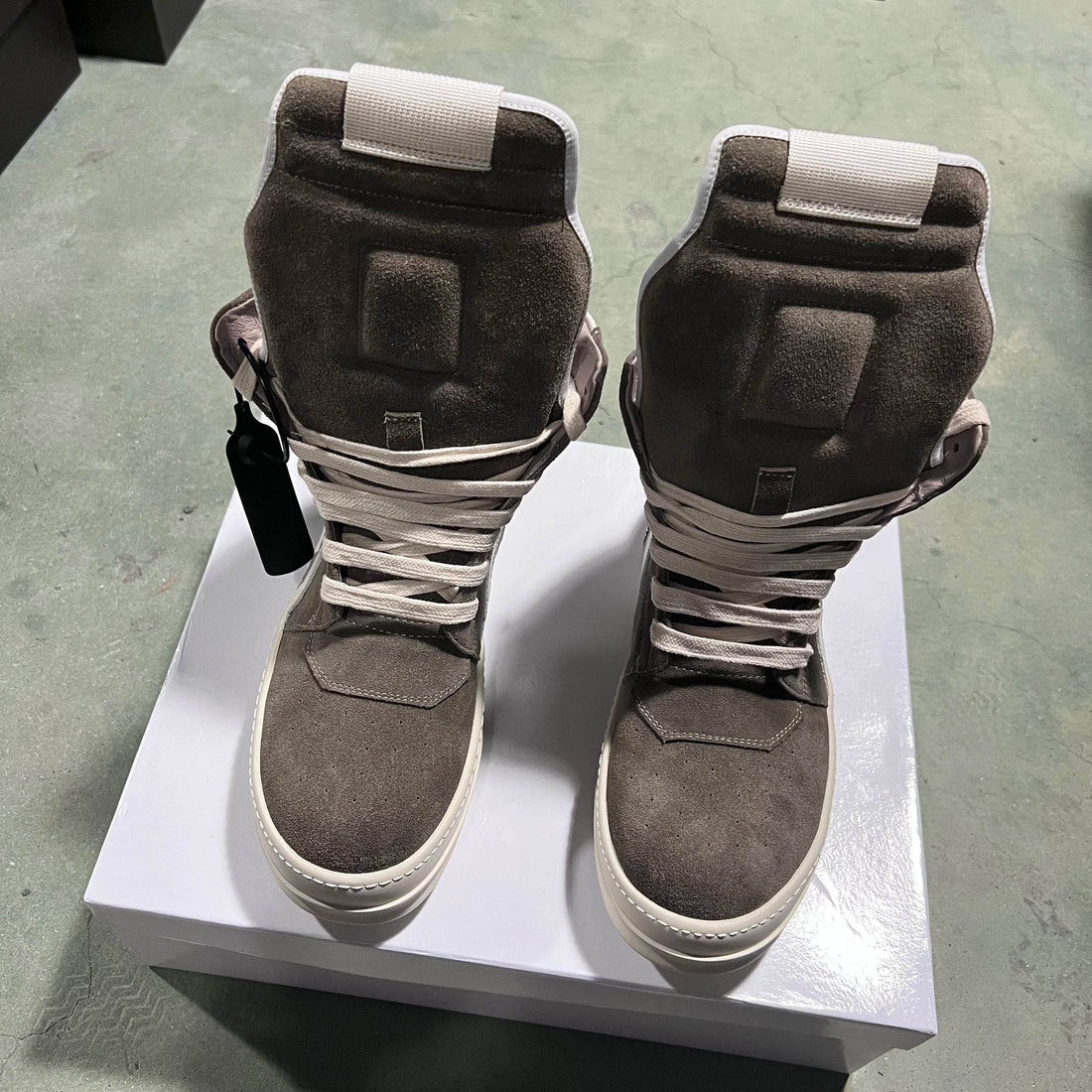 Brand Casual Men Shoe High Top Roman Women Sneaker Quality Brown Geobasket Cow Suede Zip Luxury Thick-sole Flat Ankle Boot - Touchy Style