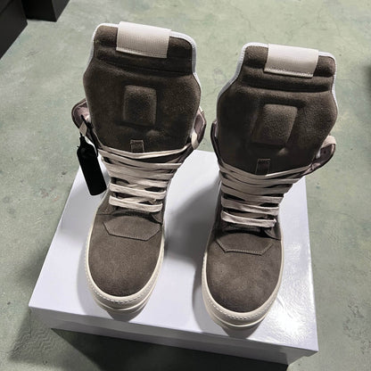 Brand Casual Men Shoe High Top Roman Women Sneaker Quality Brown Geobasket Cow Suede Zip Luxury Thick-sole Flat Ankle Boot - Touchy Style
