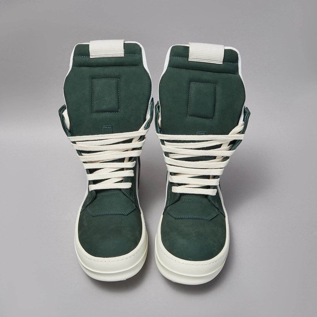 Brand Men Shoe Casual High Top Women Sneaker Leather Ricks Laces Green Geobasket Owens Zip Ankle Boot Designer Quality Flat Shoe - Touchy Style