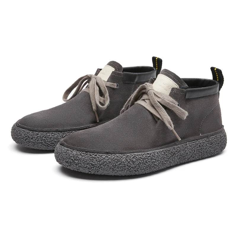 Men Shoes 2024 High Top Sneakers Casual Shoes Fashion Mens Tooling Shoes Retro High Quality Genuine Leather Men Shoes Elegantes - Touchy Style