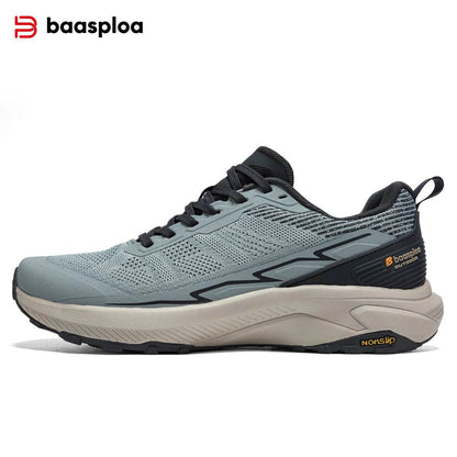 2024 New Baasploa Men Shoes Mesh Surface Breathable Outdoor Shoes Lightweight Comfortable Casual Non-slip Wear Shoes For Men - Touchy Style