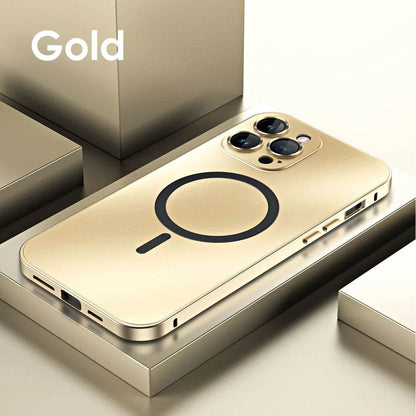 Metal Frame Phone Case For Iphone 13 12 14 15 16 Pro Max Plus Luxury Aluminum PC Back Panel Phone Cover For IPHON 15 16 Promax - Touchy Style