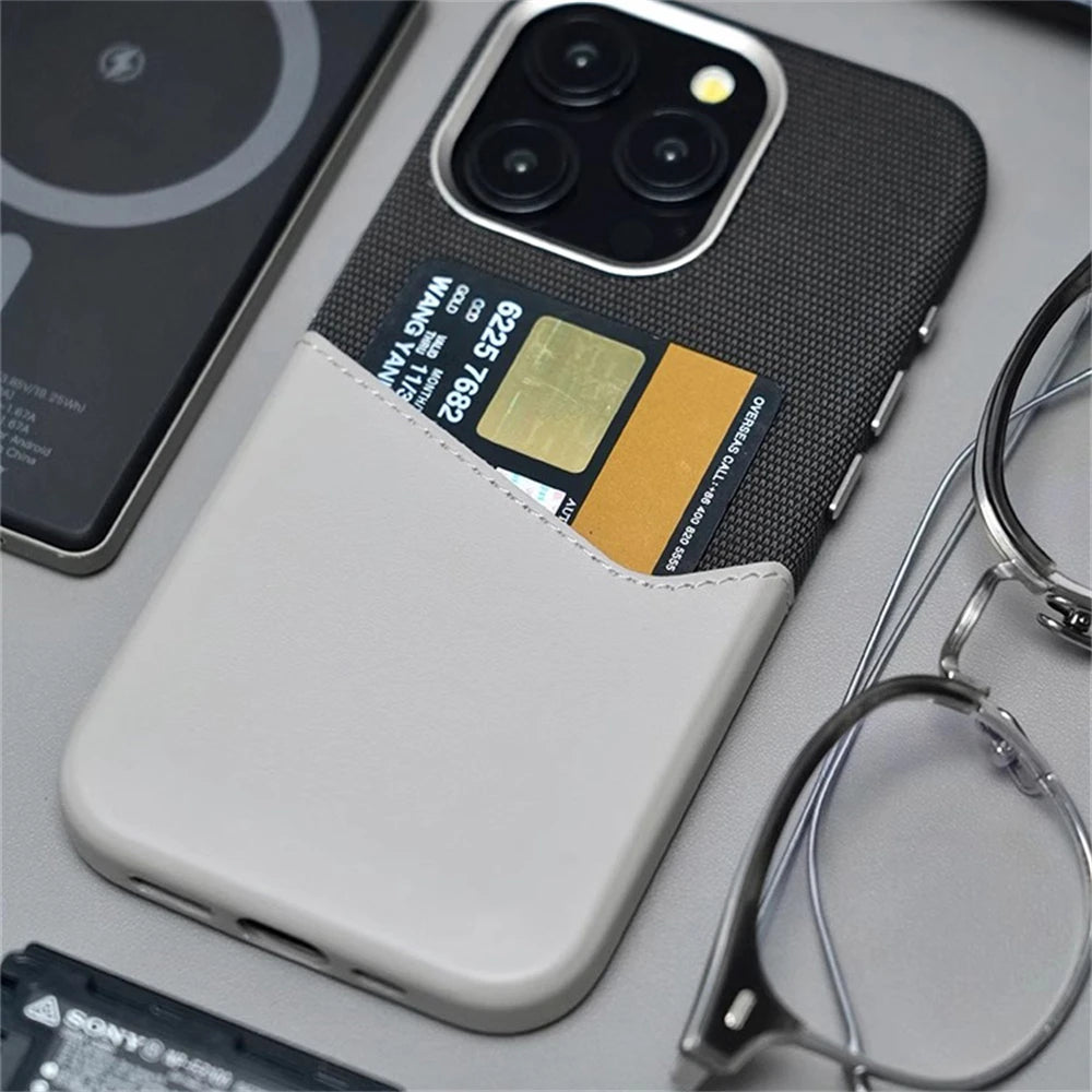 Cute Phone Cases for iPhone 15 Pro Max, 13, 14 Pro, and 12 - Card Holder - Leather Cover - TSP201