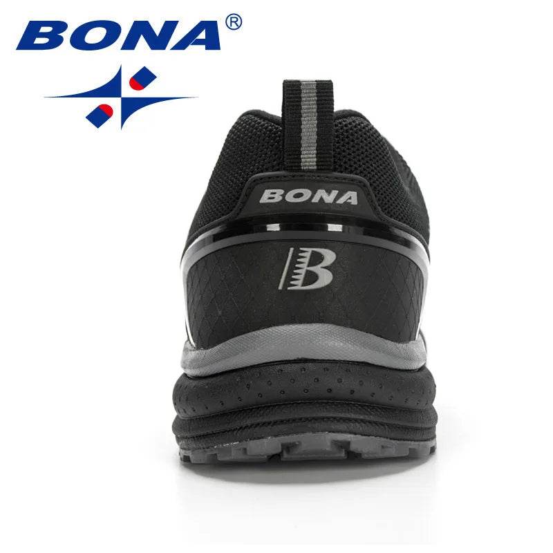 BONA New Arrival Outdoor Walking Comfortable Sneakers Lace Up Athletic Shoes For Men Popular Style Men Running Shoes - Touchy Style