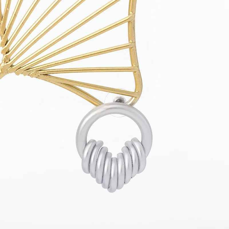Drop Earrings Charm Jewelry - Round Geometry - GTLE9409 - Touchy Style