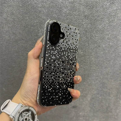 Luxury Bling Case Full Shinny Diamond Bumper Frame Cover For iPhone 15 16 ProMax 14 Plus 13 12 11 Pro Max Wristband Lanyard Case - Touchy Style