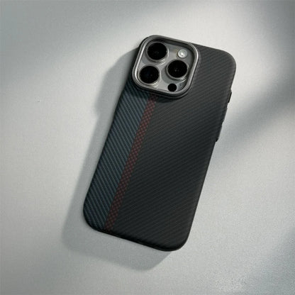 Cute Phone Cases for iPhone 12, 13, 14, 15, and Pro Max models - Carbon Fibre Hard PC Armor Cover - TSP200