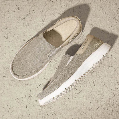 New Summer Breathable Canvas Shoes Men Loafers Slip On Sneakers Fashion Casual Men Shoes Lightweight Flats Men Driving Zapatos - Touchy Style