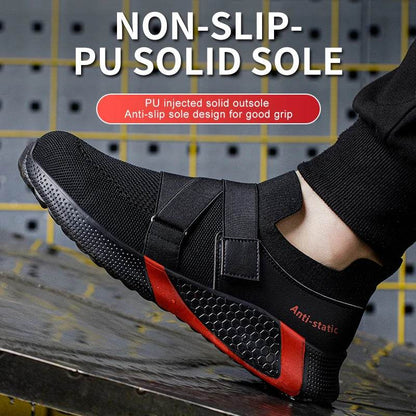 Lightweight Comfort Safety Shoes Men Steel Toe Work Shoes Sneakers Anti-smashing Steel Toe Shoes Indestructible Safety Boots - Touchy Style