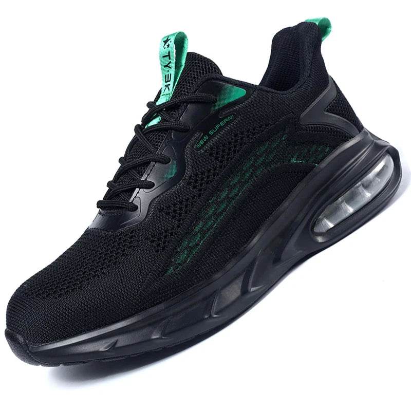 Safety Shoes Men Women Air Cushion Shoes Work Sneakers Steel Toe Cap Indestructible Shoes Breathable Puncture-Proof Men Boots - Touchy Style