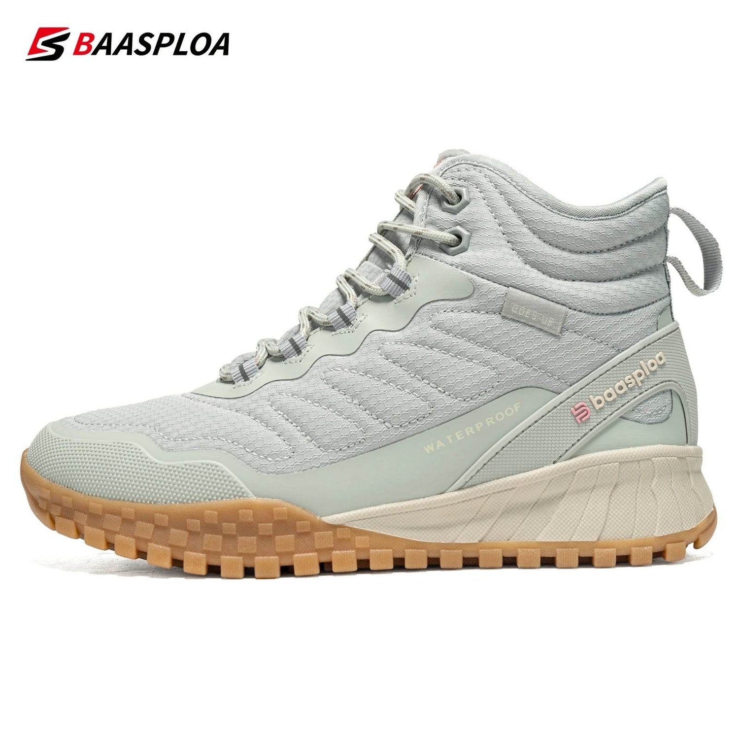 Baasploa Women Cotton Shoes Winter Leather Waterproof Non-Slip Comfortable Warm Plush New Women Outdoor Snow Ankle Boots - Touchy Style