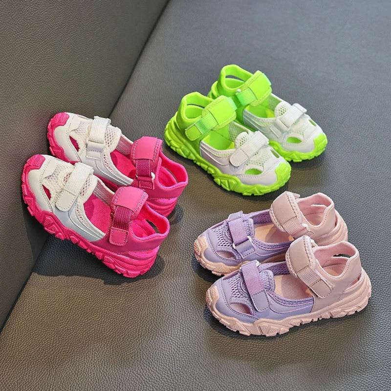 Children Shoes Sport Breathable Boys Sneakers Brand Kids Sandals for Girl Trainers PEclass Casual Child Flat Tennis Shoes E05313 - Touchy Style