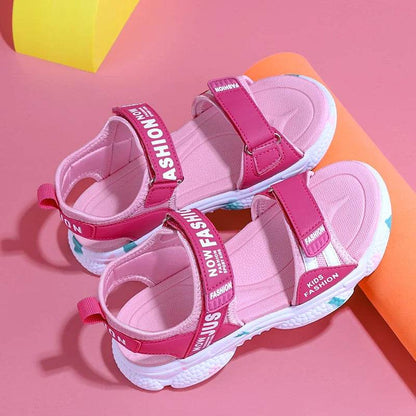 Summer Brand Non-slip Beach Shoes Children Sandals Girls Casual Shoes Kids Flowers Princess Flat Shoes Size 29-38 - Touchy Style